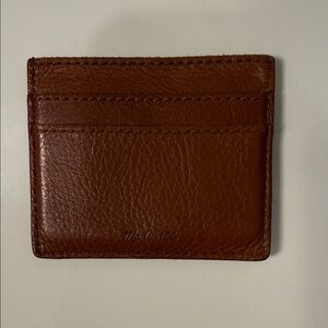 Madewell Tan Leather Card Holder